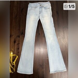 American Eagle Outfitters Pale Blue Bootcut Jeans